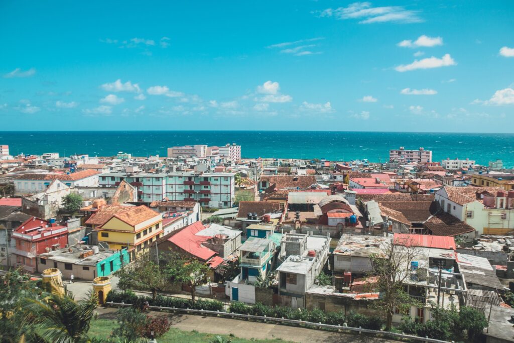Kuba - pogled na mesto. 